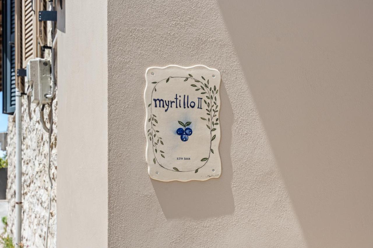 Myrtillo II Sea View Villa Spanokhórion Eksteriør billede